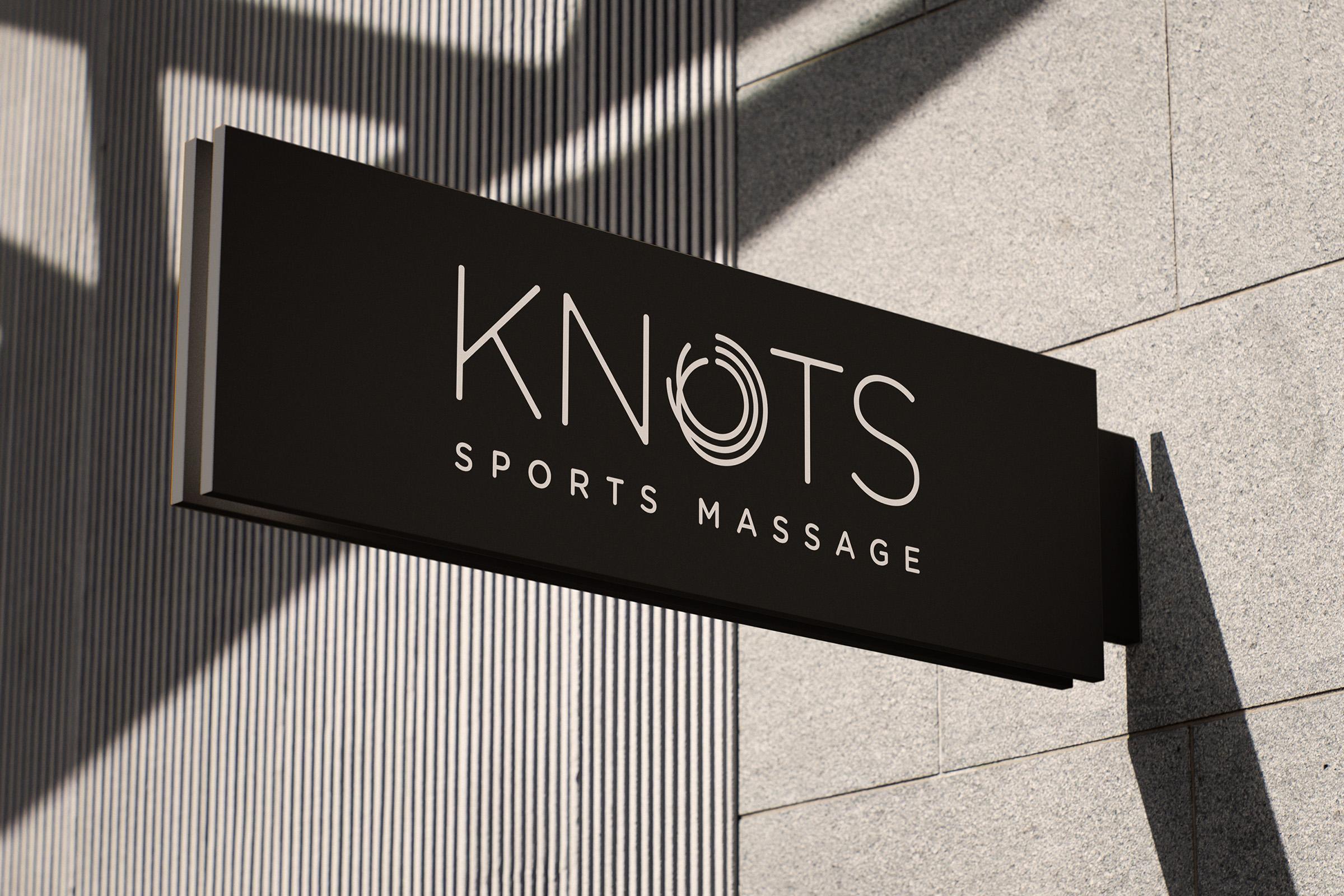 knots sports massage sign